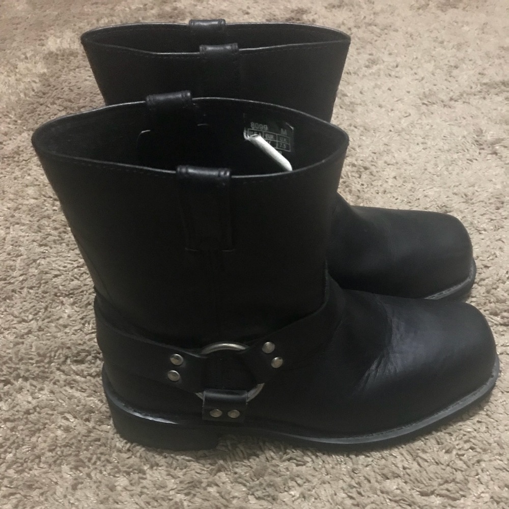 Biker work boots